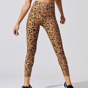 Carbon38 Printed High Rise 7/8 Legging Leopard